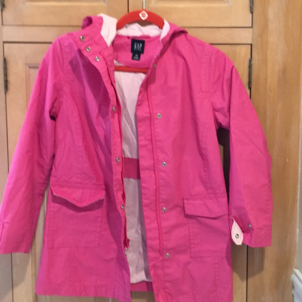 Gap size 10 pink raincoat